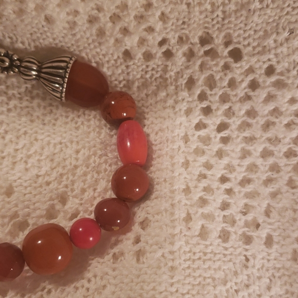 Glass beaded vintage bracelet - Picture 2 of 3